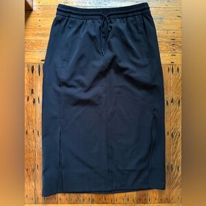 Athleta black skirt. Midi length with slits on sides